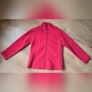 Eileen Fisher 100% Wool Full Zip Jacket Size PP